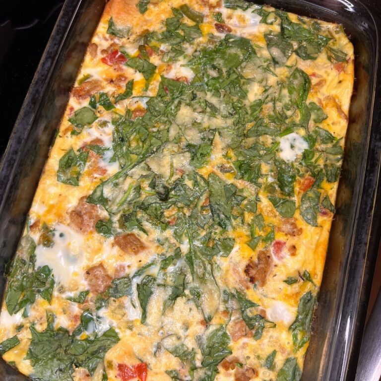 Italian Sausage Egg Bake (Inspired by Starbucks Egg Bites!)