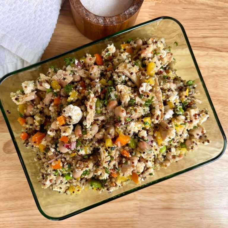 Herby Chicken & White Bean Quinoa Salad