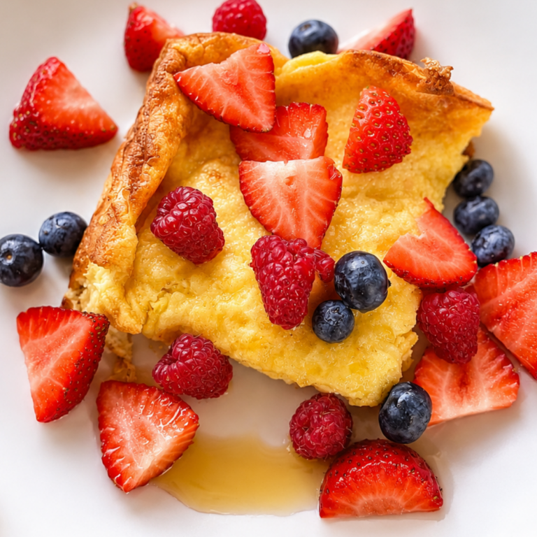 Finnish Pancake with Berries
