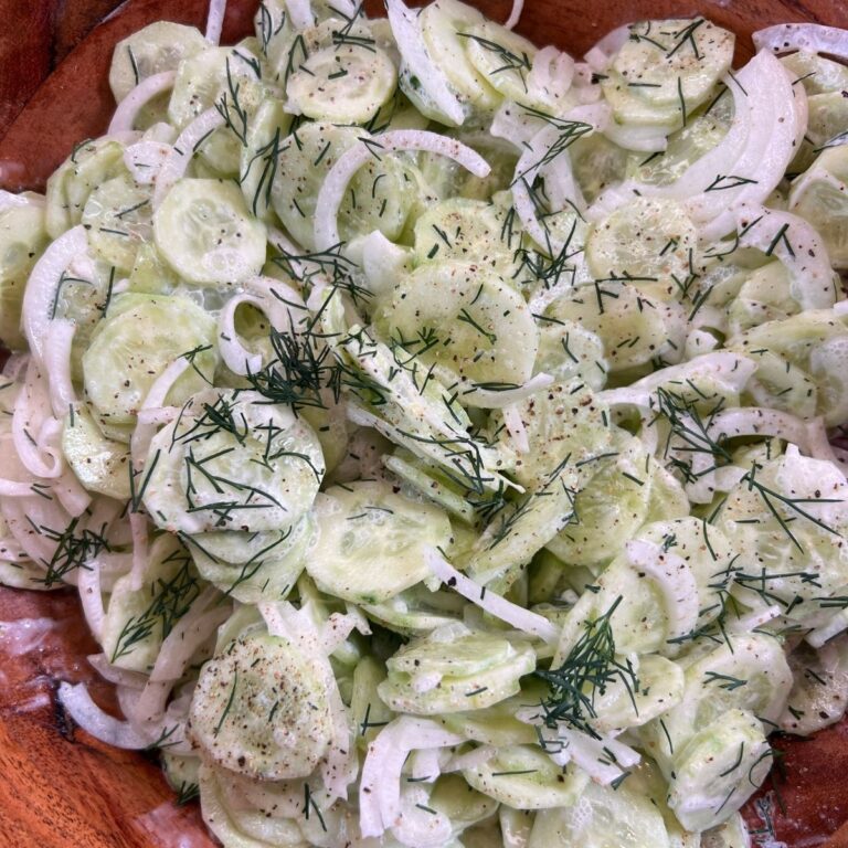 Creamy Polish Cucumber Salad | Mizeria